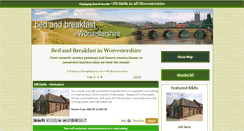 Desktop Screenshot of bedandbreakfastinworcestershire.info