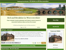 Tablet Screenshot of bedandbreakfastinworcestershire.info